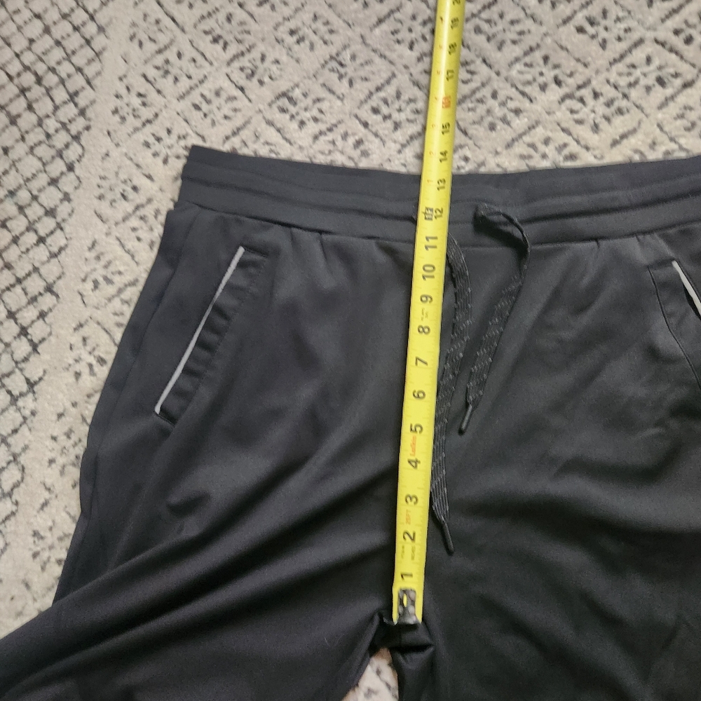 Mens 32 Degrees HEAT Joggers Black Zip Pockets Large - Picture 10 of 12